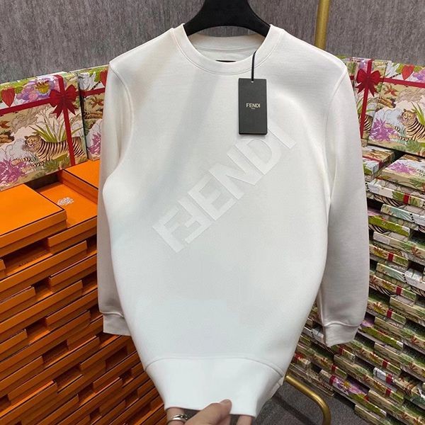 大人気！フェンディ パーカー ホワイトニットスウェットシャツ 偽物 feq27864高い品質