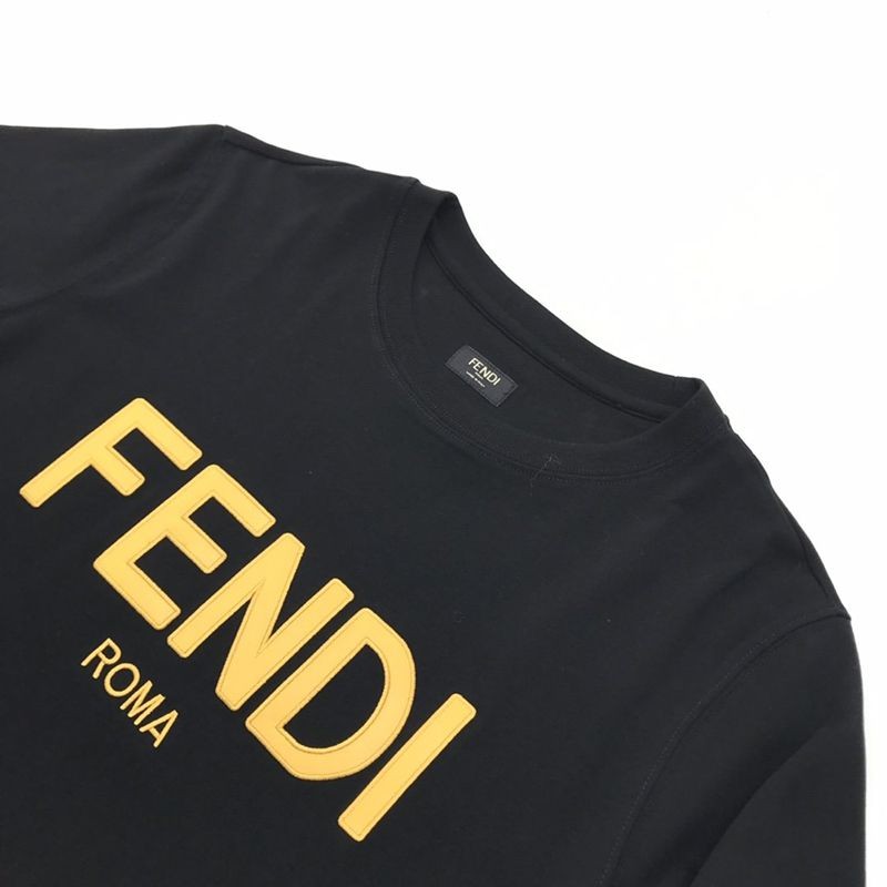 春もの新作 フェンディ◆クルーネックロゴジャージーTシャツ コピー feq77623激安送料無料