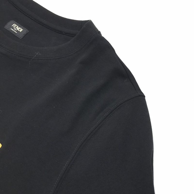 春もの新作 フェンディ◆クルーネックロゴジャージーTシャツ コピー feq77623高い品質
