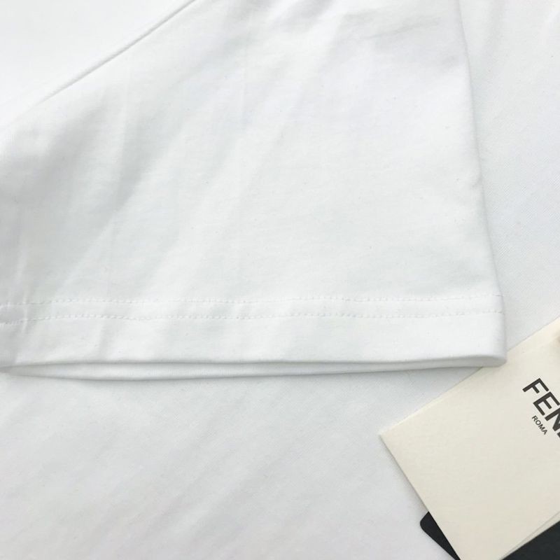 大人気!!新色 フェンディ◆クルーネックロゴジャージーTシャツ 偽物 fer88399高い品質