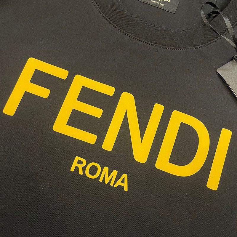 入手困難 フェンディ◆クルーネックロゴジャージーTシャツ fev16119高い品質