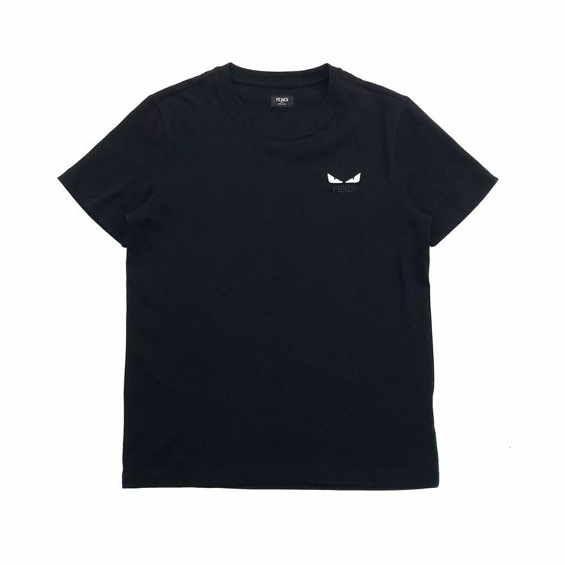 争奪戦 フェンディモンスター ロゴ クルーネック 偽物 Tシャツ fev46686激安送料無料