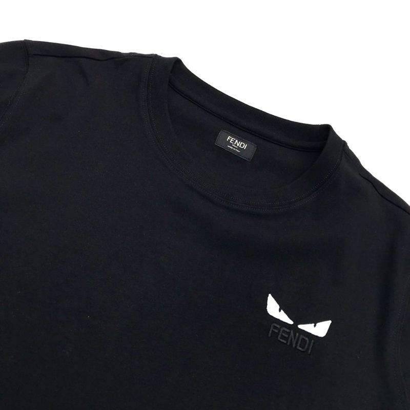 争奪戦 フェンディモンスター ロゴ クルーネック 偽物 Tシャツ fev46686高い品質