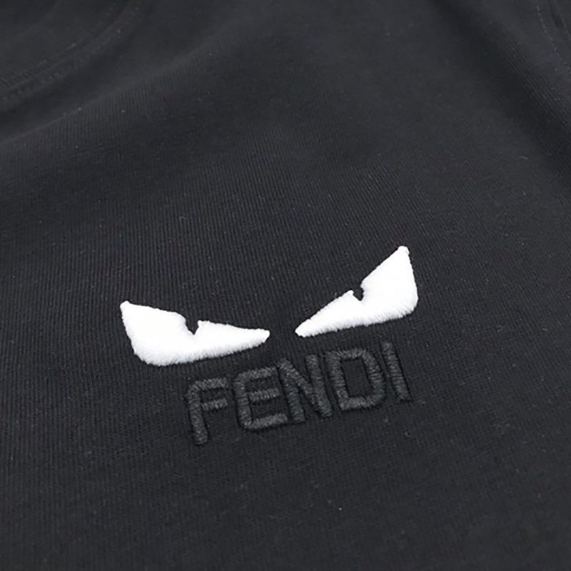争奪戦 フェンディモンスター ロゴ クルーネック 偽物 Tシャツ fev46686人気