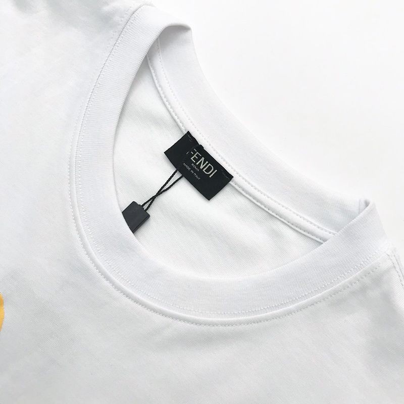 大人気!!新色 フェンディ◆クルーネックロゴジャージーTシャツ コピー fev51967激安送料無料