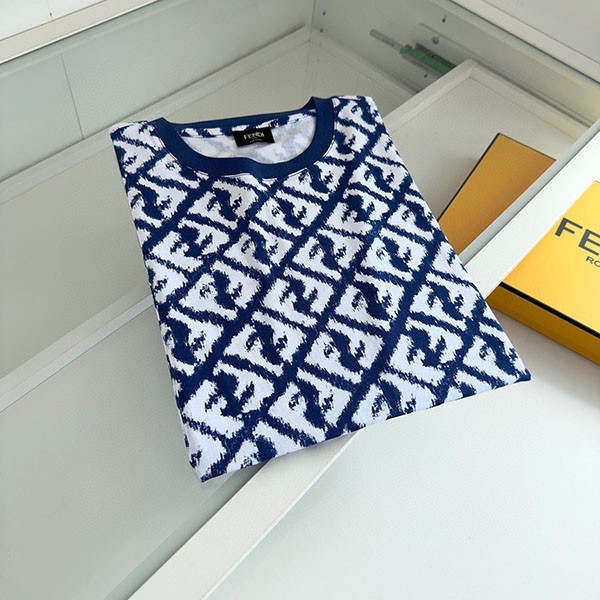 フェンディ コピー FFカーリグラフィ Tシャツ few10118品質保証