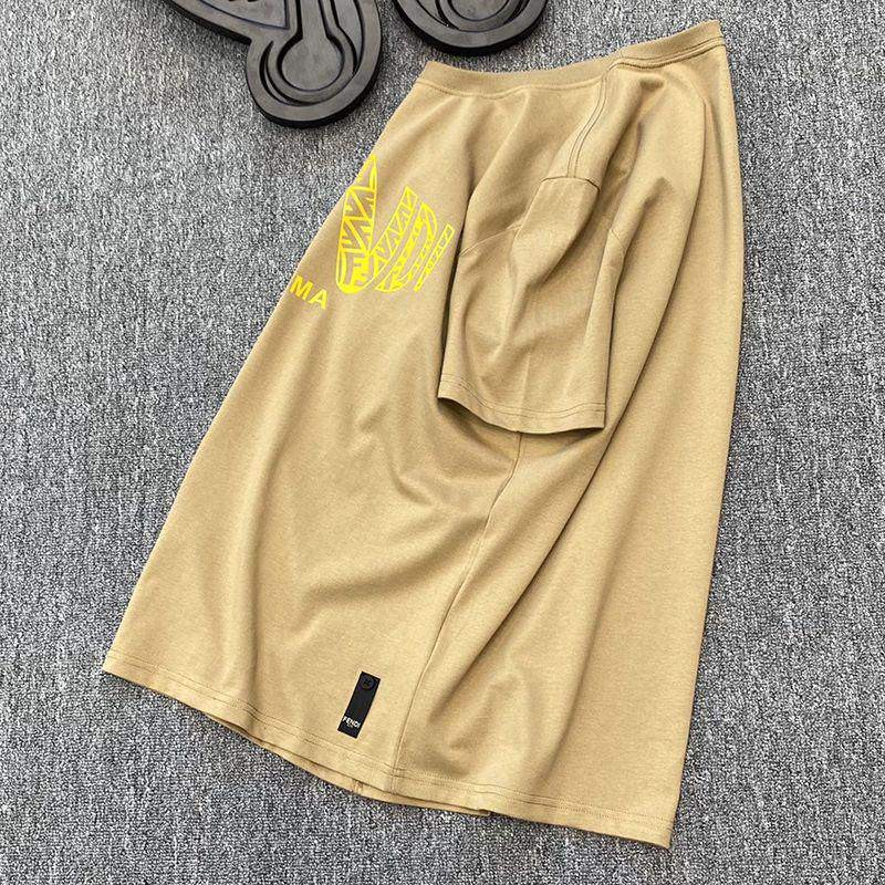 稀少 フェンディ ROMA ロゴ クルーネック コピー Tシャツ fez50771品質保証