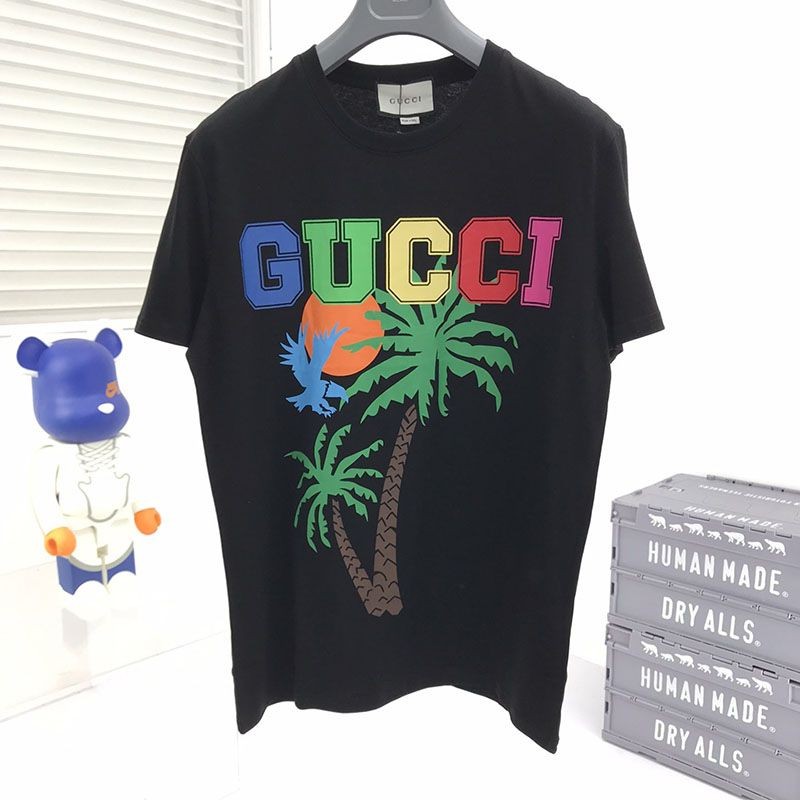 大人気！新作【グッチ】パームツリー コットン ジャージー Tシャツ コピー 2色 548334XJEOW7548人気