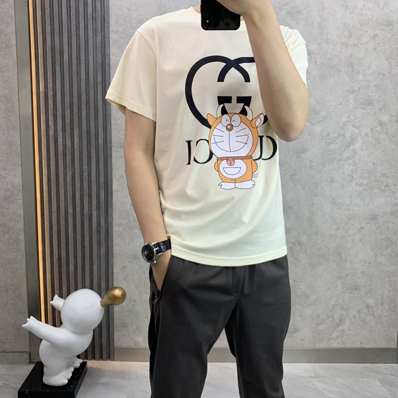 大人気!!新色 ドラえもんx グッチ 偽物 オーバーサイズ Tシャツ gua20251品質保証