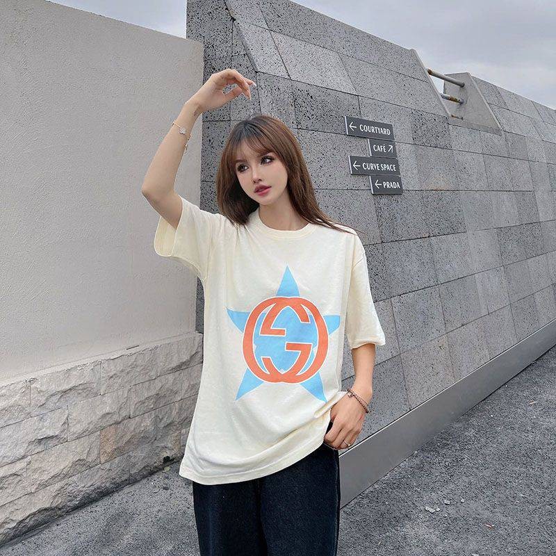 希少色グッチ ロゴ コットン Tシャツ スーパーコピー gua31499高い品質