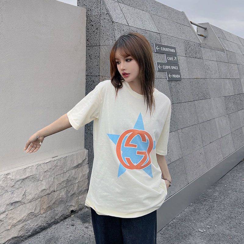 希少色グッチ ロゴ コットン Tシャツ スーパーコピー gua31499人気