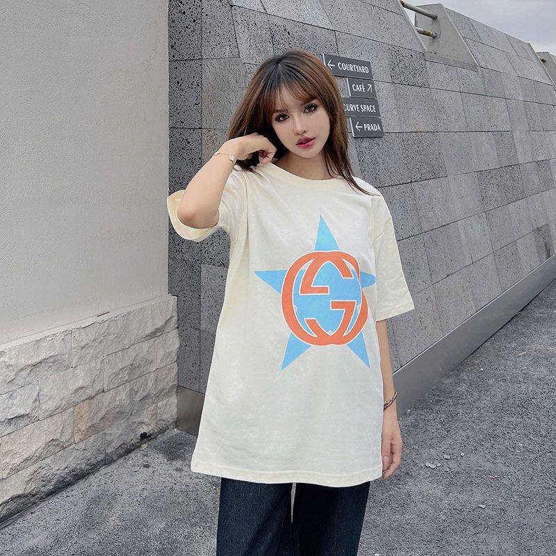 希少色グッチ ロゴ コットン Tシャツ スーパーコピー gua31499N級品