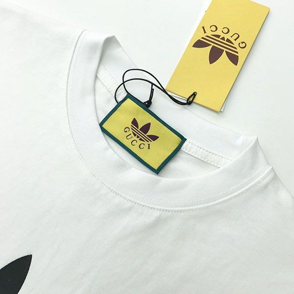 ☆超人気☆アディダス×グッチ コットンジャージー Tシャツ 偽物 gua47710激安送料無料