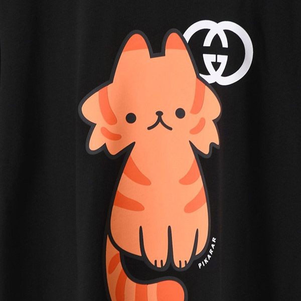 目を惹くカラー グッチ プリント コットン Tシャツ スーパーコピー gua50728高い品質