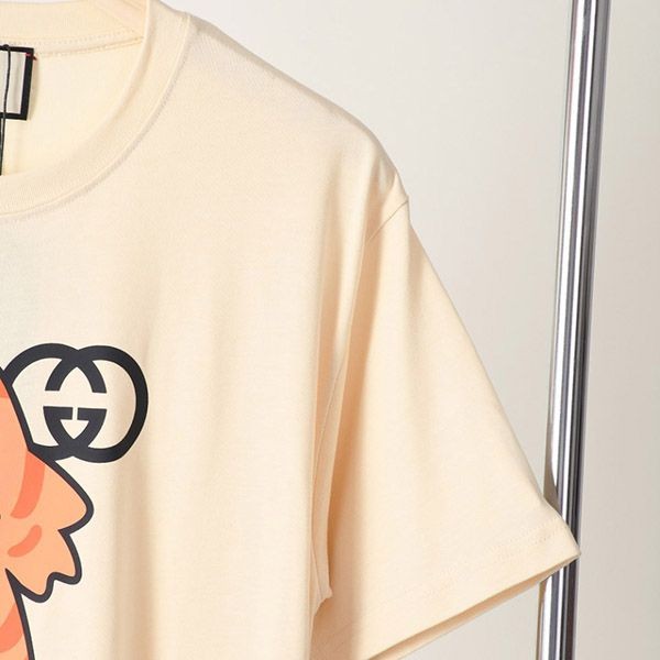 目を惹くカラー グッチ プリント コットン Tシャツ スーパーコピー gua50728最高級