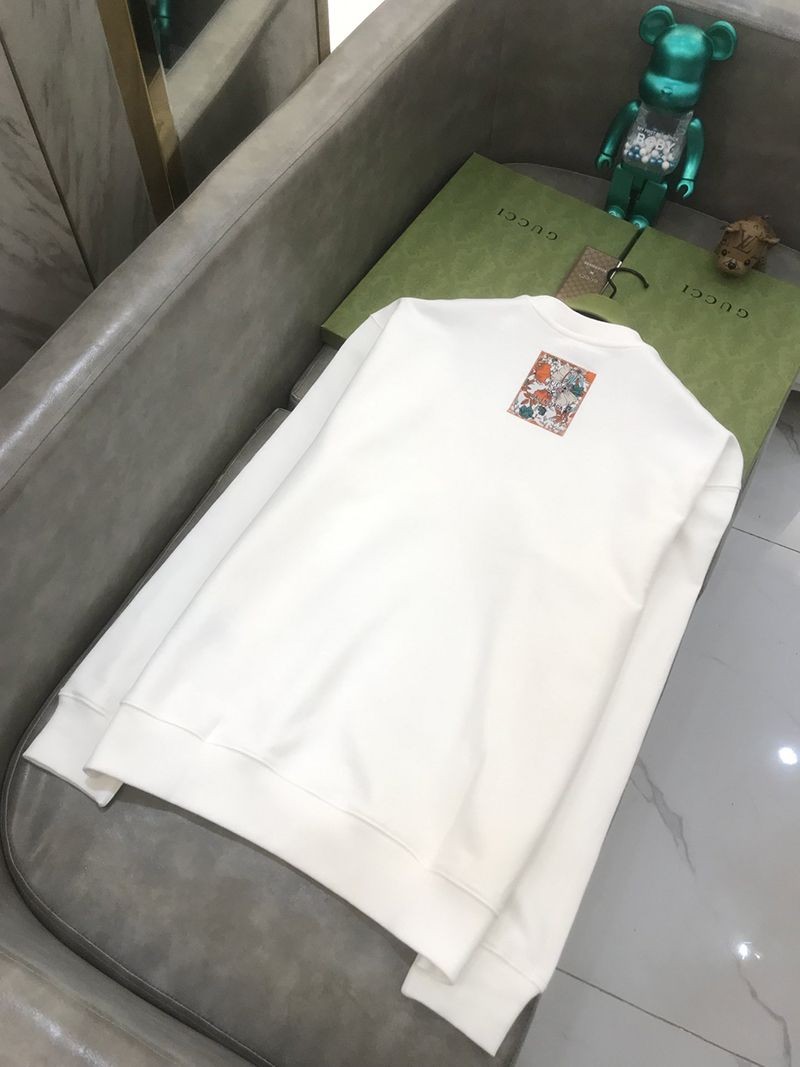 《大人気》バレンシアガ×グッチ スーパーコピー ホワイト コットンスウェットシャツ gub31507品質保証