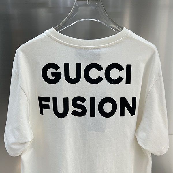 すぐ届グッチ×Kawaii コピー キャットプリント Tシャツ guc74799高い品質