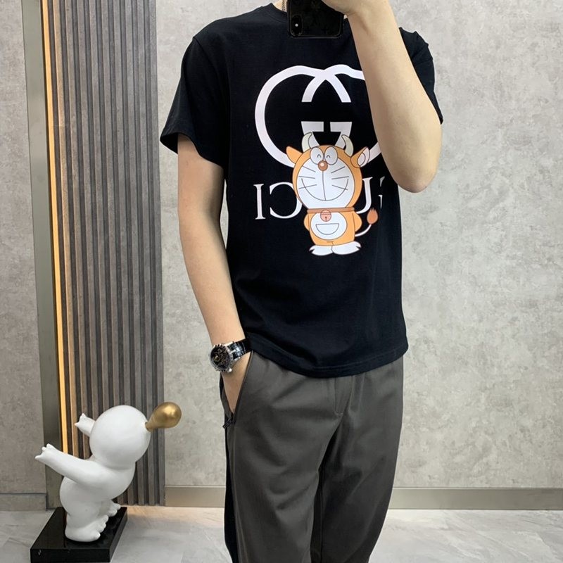 累積売上総額第１位！ドラえもんx グッチ 偽物 オーバーサイズ Tシャツ gud23675品質保証