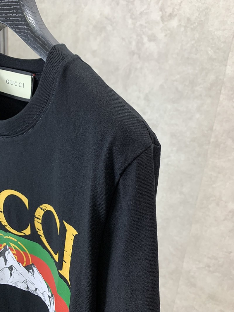 セール新作 グッチ コットン Tシャツ 偽物 半袖 ロゴ gud96553高い品質