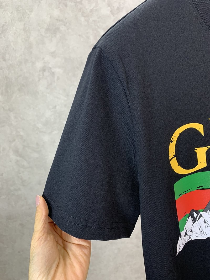 セール新作 グッチ コットン Tシャツ 偽物 半袖 ロゴ gud96553最高級