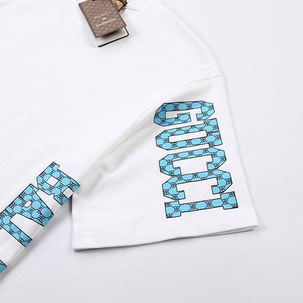 人気No1グッチ バレンシアガ コピー ロゴ ホワイト Tシャツ gue27260人気