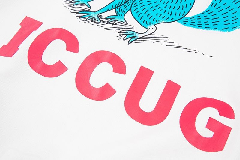秋冬新作 グッチ フレイヤ ハルタス 偽物“ICCUG” プリント パーカー gue56002代引きを販売