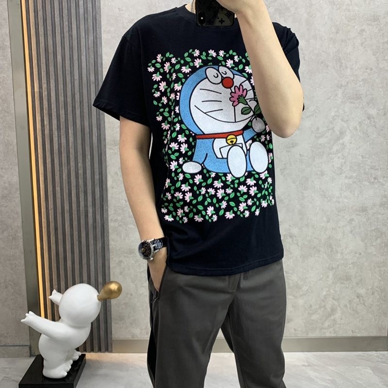 最安値挑戦 ドラえもんx グッチ 偽物 オーバーサイズ Tシャツ gue63908品質保証