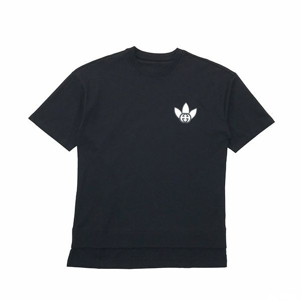 人気No1コラボ グッチ×アディダス コピー トレフォイルプリントTシャツ gue66455激安送料無料