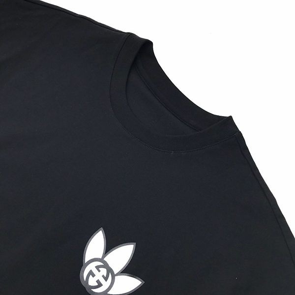 人気No1コラボ グッチ×アディダス コピー トレフォイルプリントTシャツ gue66455高い品質