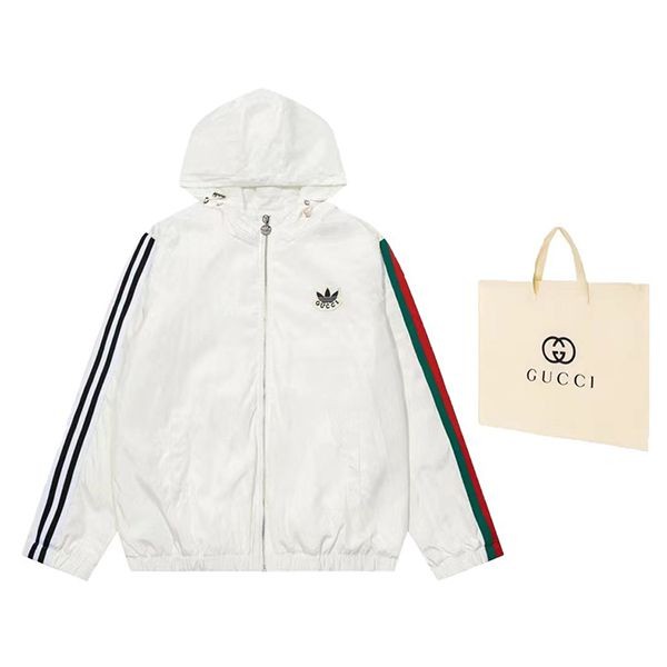 一目惚れ♪グッチ アディダス 偽物 コットン スウェットシャツ 2色 gue90863高い品質