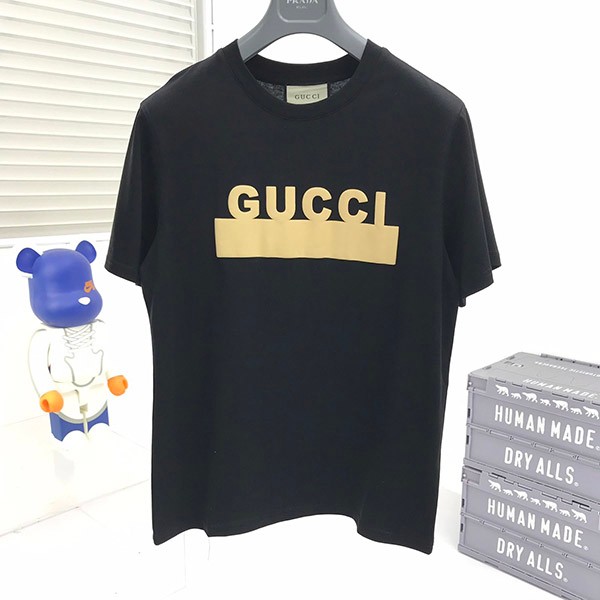 グッチ ホワイト Tシャツ 偽物 コットン 2色 guf64851通販