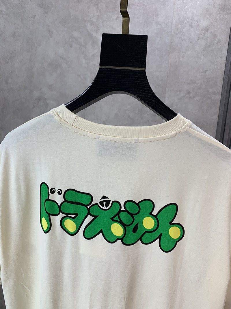 超話題!グッチxドラえもん コピー★コラボ★オーバーサイズ Tシャツ gug48308代引きを販売