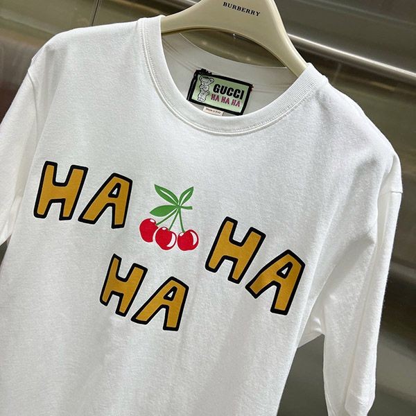 売上総額１位！グッチ さくらんぼ コットン Tシャツ コピー gug98874通販