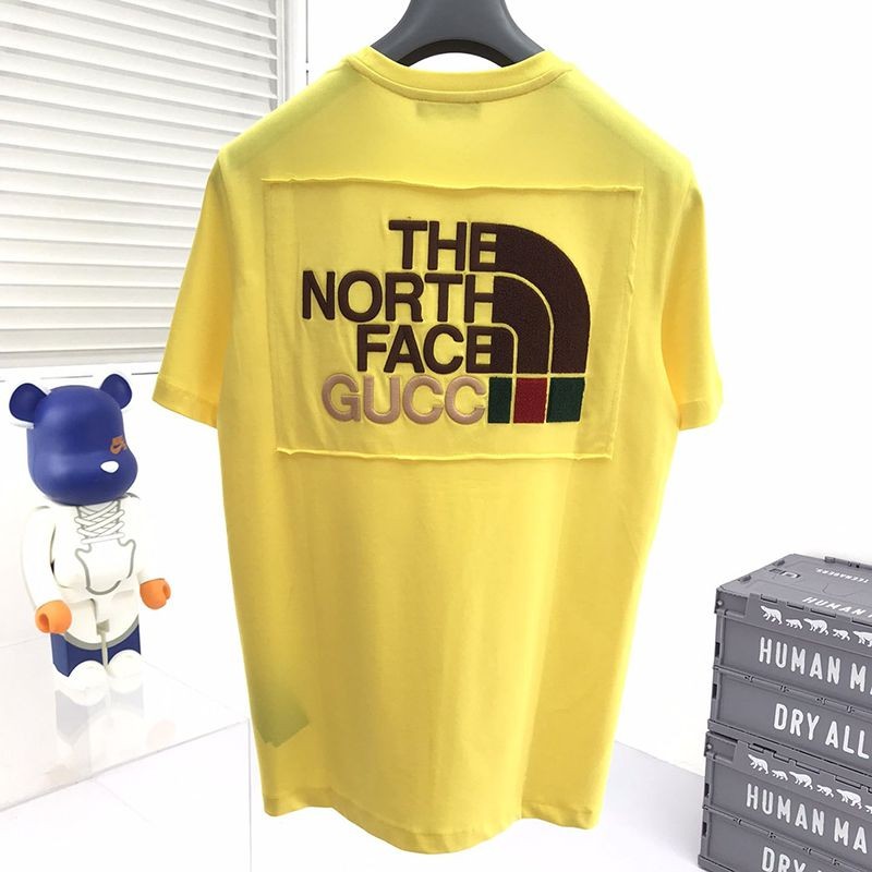 春もの新作グッチ x ノースフェイス スーパーコピー コラボ 半袖Tシャツ guh19635通販