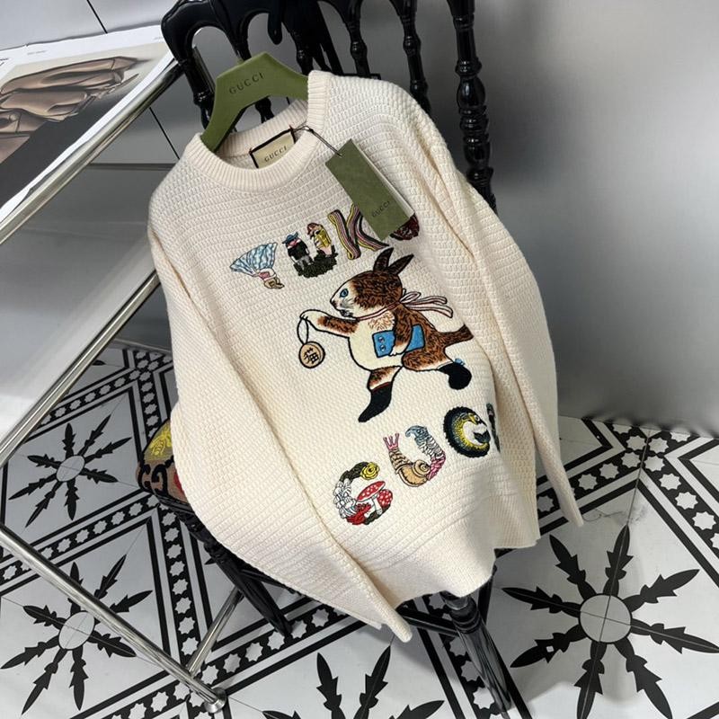 21-22AW グッチ セーター コピー GGジャガードコットyuku gui81822100%安全に到着