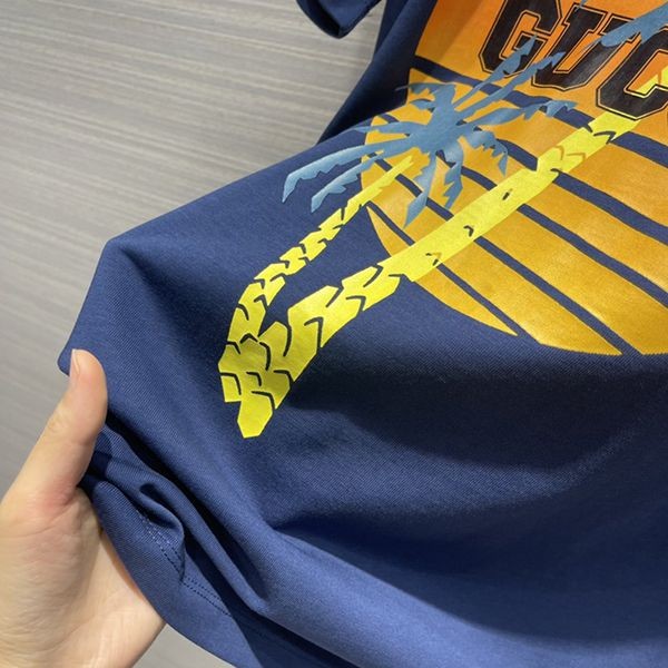 完売必至【グッチ】パームツリー コットン ジャージー Tシャツ コピー gui88097最高級