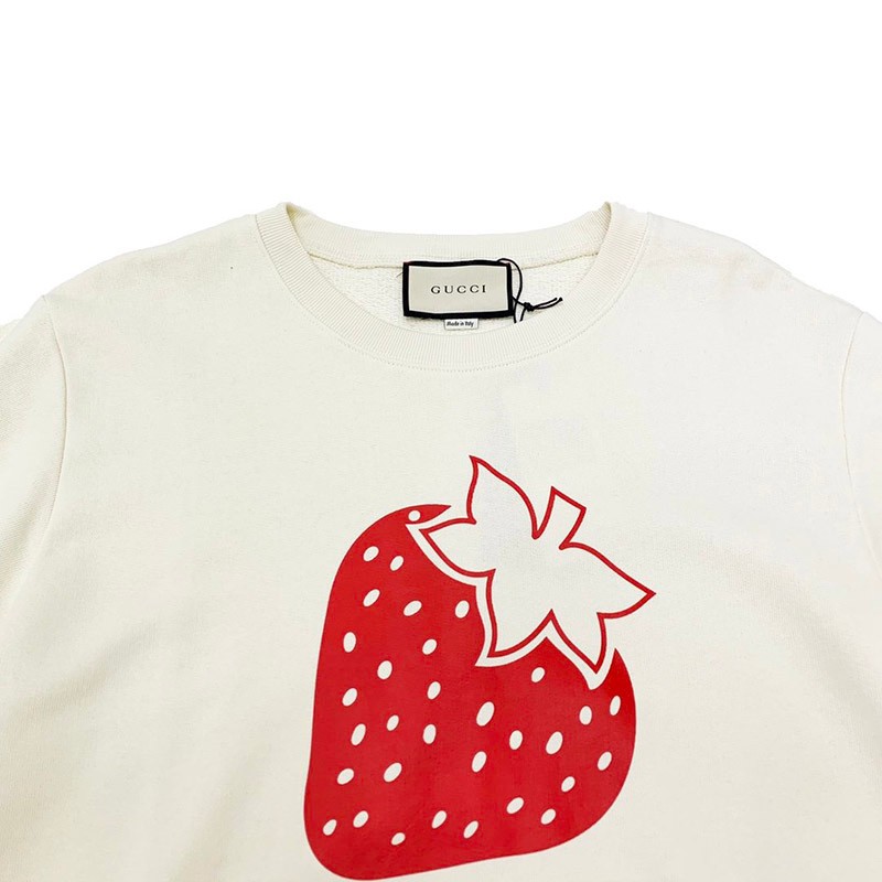 争奪戦 グッチ 21AW★STRAWBERRY ロゴ キラキラ コピー スウェット gui92069高い品質