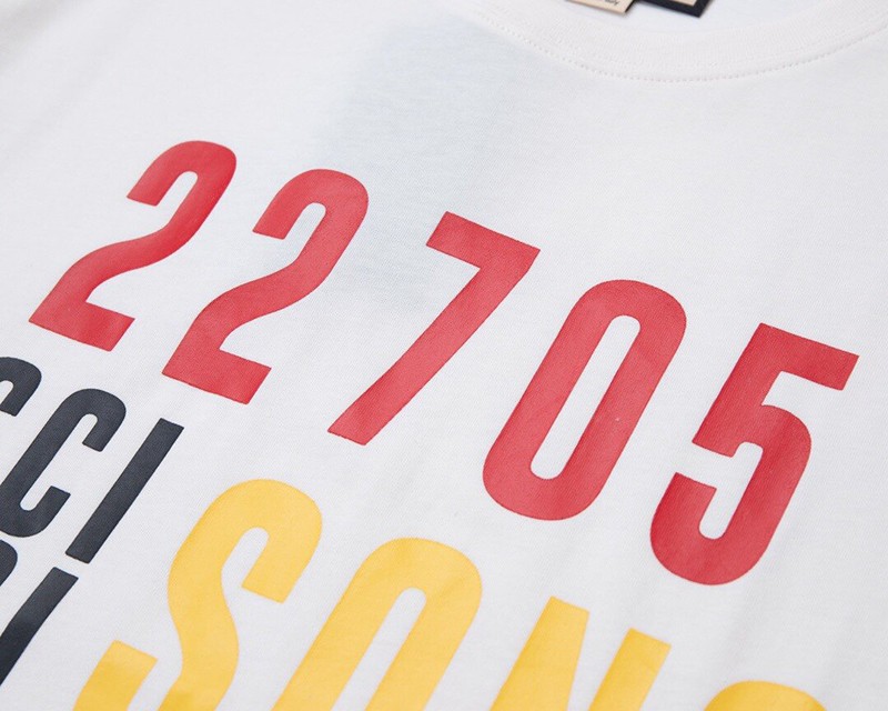 一目惚れ♪【グッチ】100周年 限定コレクション コットン Tシャツ コピー gul34145人気