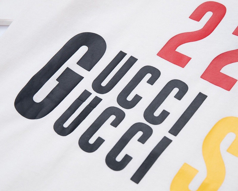 一目惚れ♪【グッチ】100周年 限定コレクション コットン Tシャツ コピー gul34145最高級