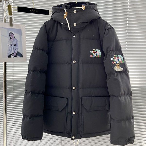 速達発送 グッチ x ノースフェイス パデッド ジャケット コピー gul53875