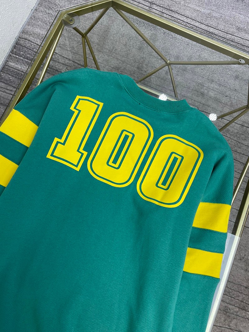 稀少 グッチ 100周年記念 偽物 コットン スウェットシャツ gul75546品質保証