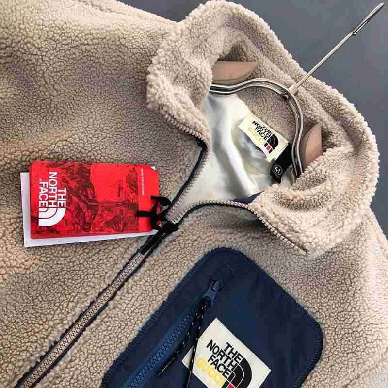 定番ノースフェイス×グッチ ボア フリースジャケット 偽物 3色 gul76736N級品