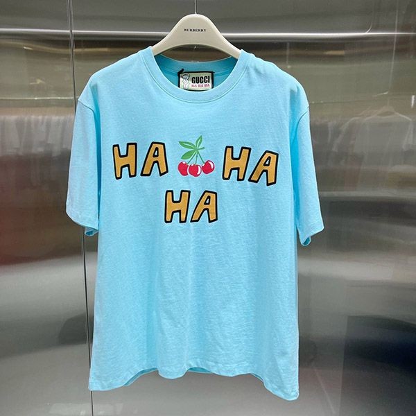 最安値挑戦 グッチ さくらんぼ コットン Tシャツ 偽物 gum32967