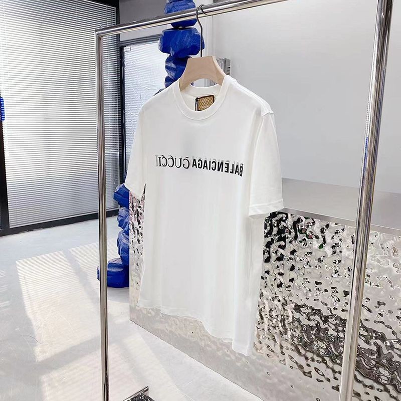 一目惚れ♪グッチ x バレンシアガ スーパーコピー コラボ 半袖Tシャツ gum47234高い品質