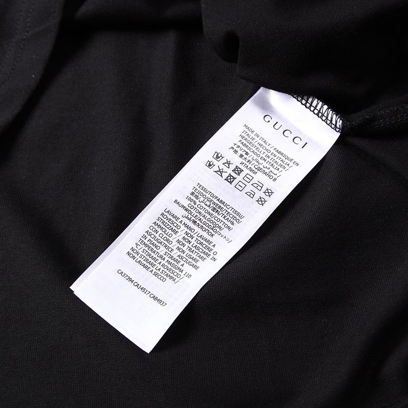 目を惹くカラーグッチ×バレンシアガ 心臓ロゴ Tシャツ コピー ブラック gun82569代引きを販売