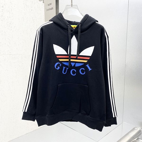 入手困難グッチ×アディダス コピー トレフォイルグッチコットンフーディ 2色 guo38991高い品質