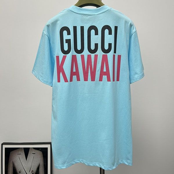 【大特価】グッチ×Kawaii コピー キャットプリント Tシャツ gup59765人気