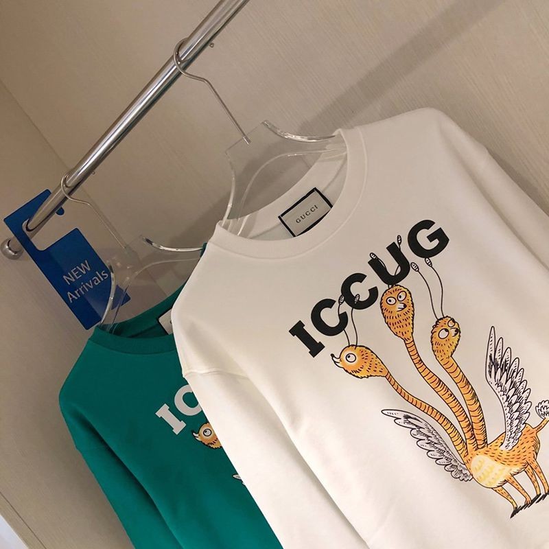 春もの新作 【グッチ】Freya Hartas ICCUG 偽物プリント フーディー guq49627激安送料無料