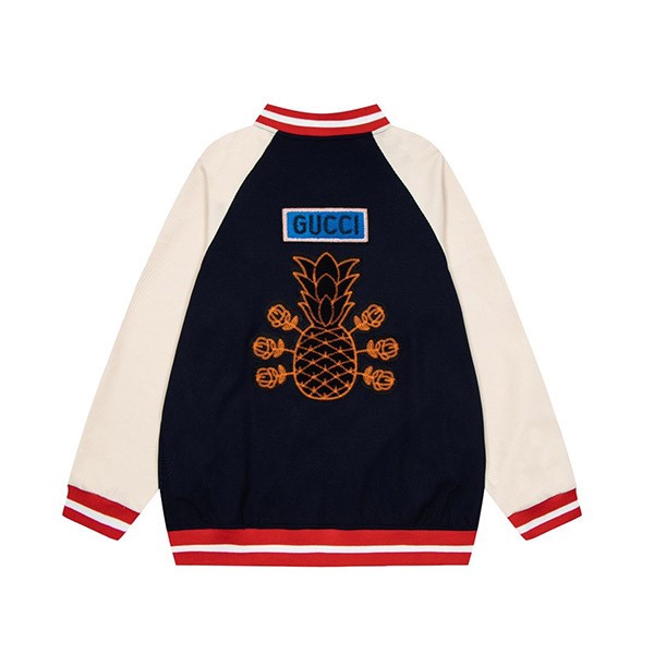 グッチ パイナップル アウター ロゴ  ジャケット コピー 上下セット guq61580最高級