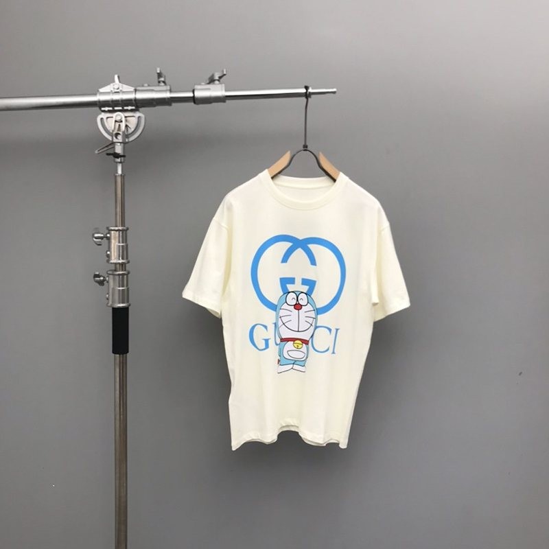 大人気！グッチxドラえもん コピー★コラボ★オーバーサイズ Tシャツ gur56176通販